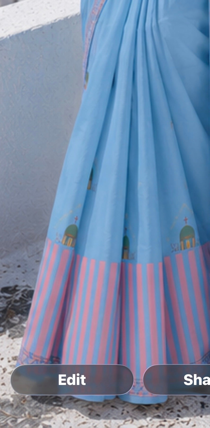 Santorini Dome Rhythm Saree