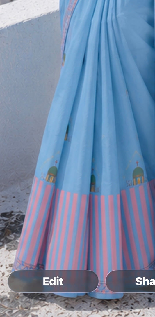 Santorini Dome Rhythm Saree