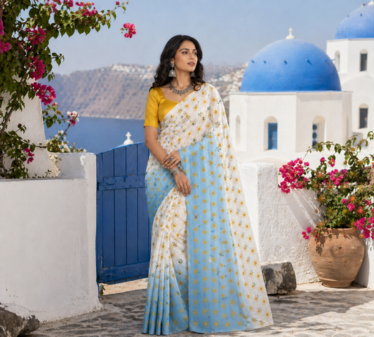 Thalassa Mist Saree