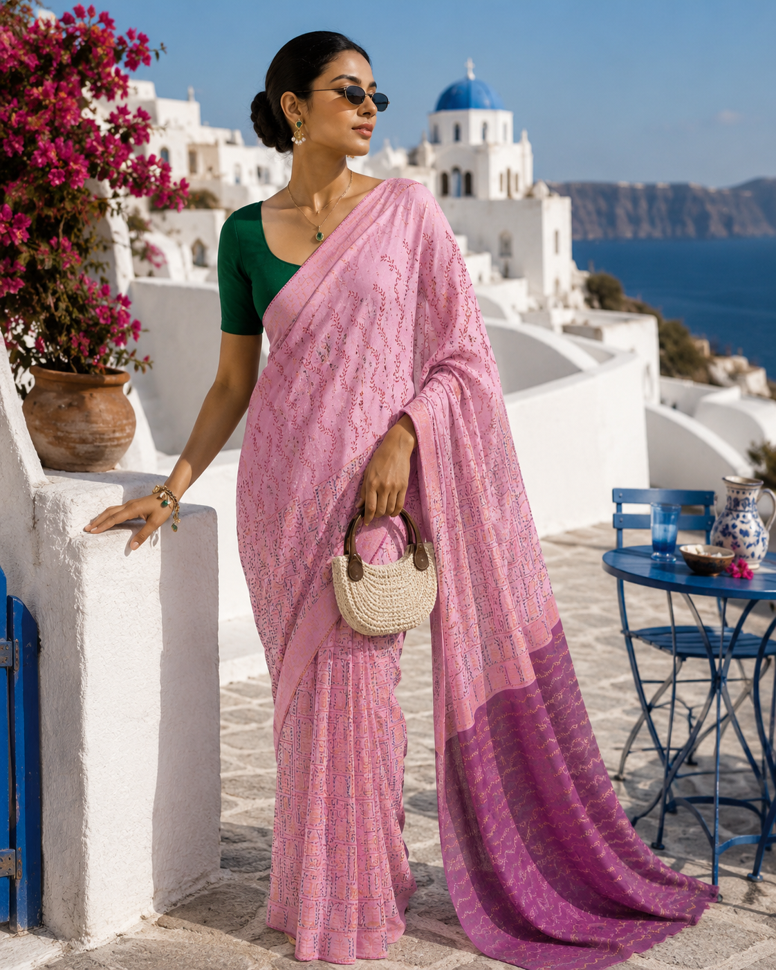 Dysis Eos Blush Saree