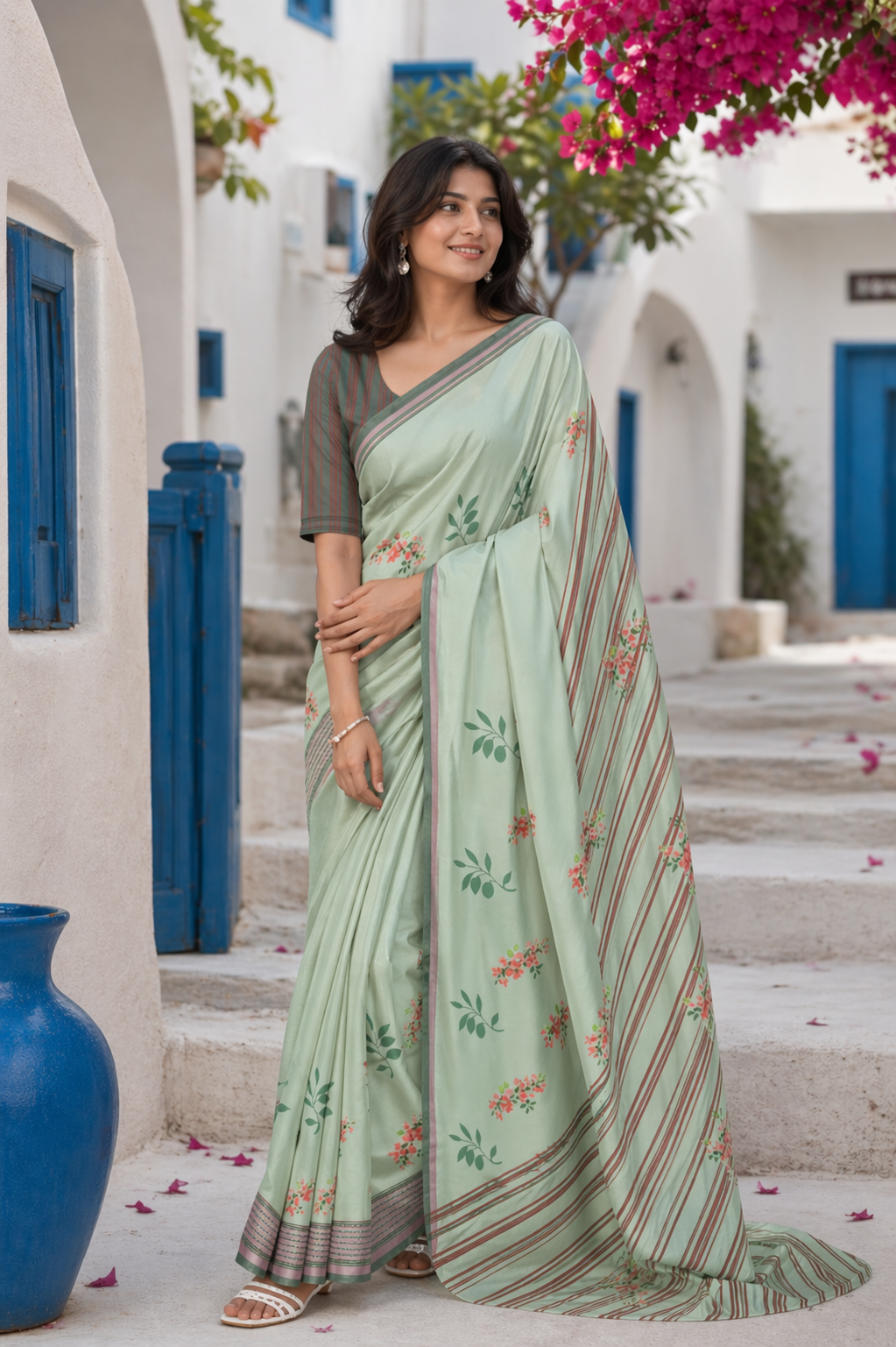 Rodo Prasino Saree
